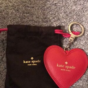 Kate spade red heart key chain